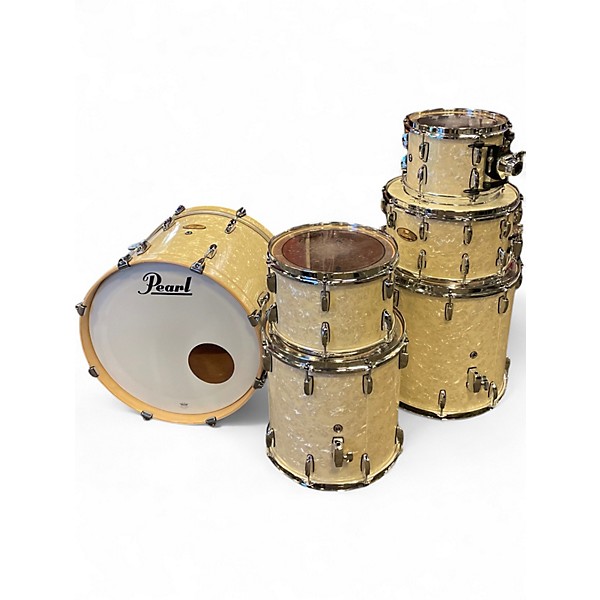 Used Pearl 6 Piece SESSION STUDIO SELECT Nicotine White Drum Kit
