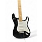 Used Starcaster by Fender Stratocaster Black Solid Body Electric Guitar
