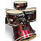 Used Pearl 5 Piece Export EX Maroon Drum Kit