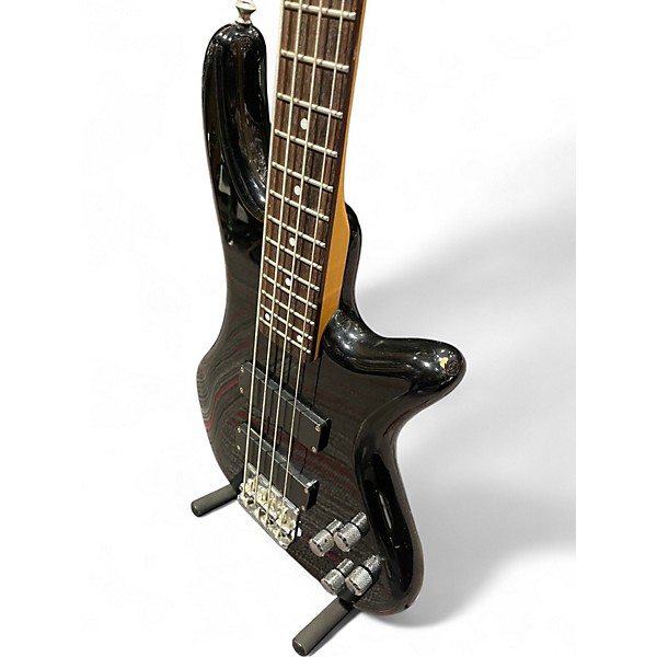 Used Schecter Guitar Research DELUXE 4 Black Electric Bass Guitar