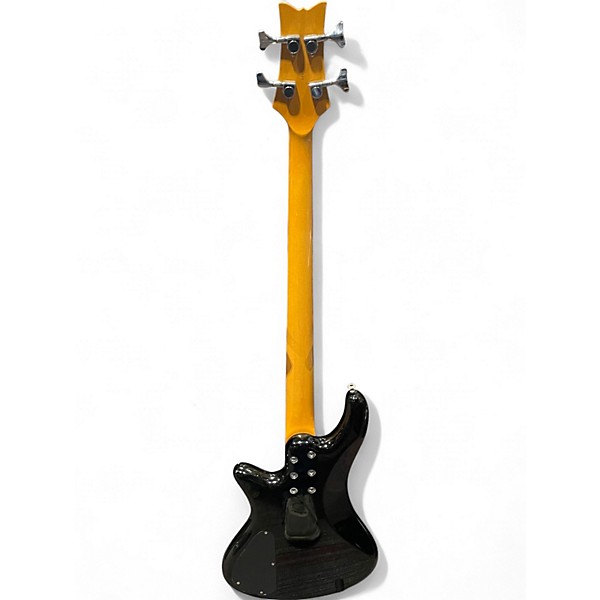 Used Schecter Guitar Research DELUXE 4 Black Electric Bass Guitar