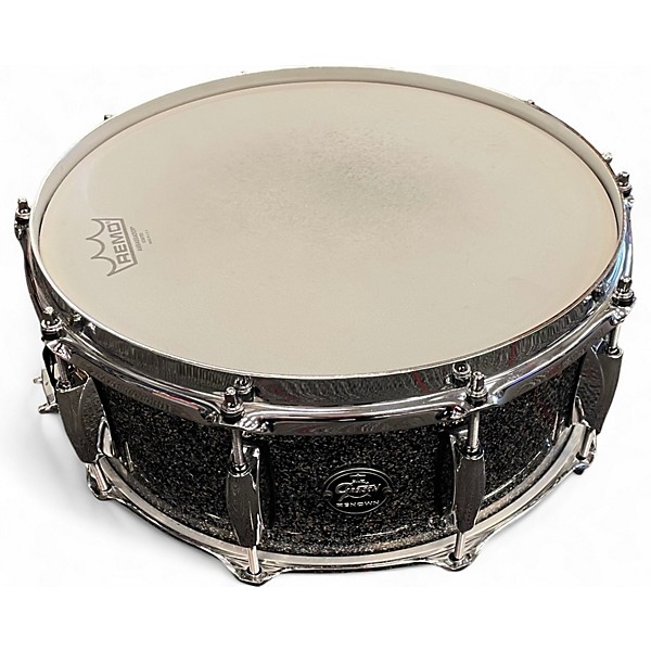 Used Gretsch Drums 6X14 Renown Snare BLACK SPARKLE Drum