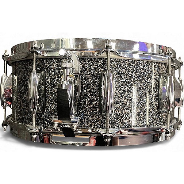 Used Gretsch Drums 6X14 Renown Snare BLACK SPARKLE Drum