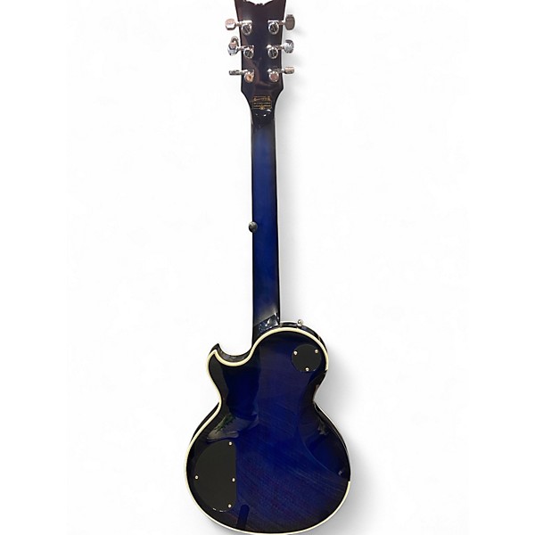 Used Schecter Guitar Research SOLO II SUPREME SEE THRU BLUE BURST Solid Body Electric Guitar