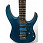 Used Ibanez RG517 BLUE SPARKLE Solid Body Electric Guitar