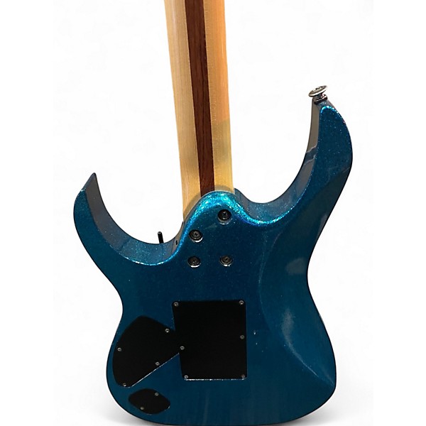 Used Ibanez RG517 BLUE SPARKLE Solid Body Electric Guitar