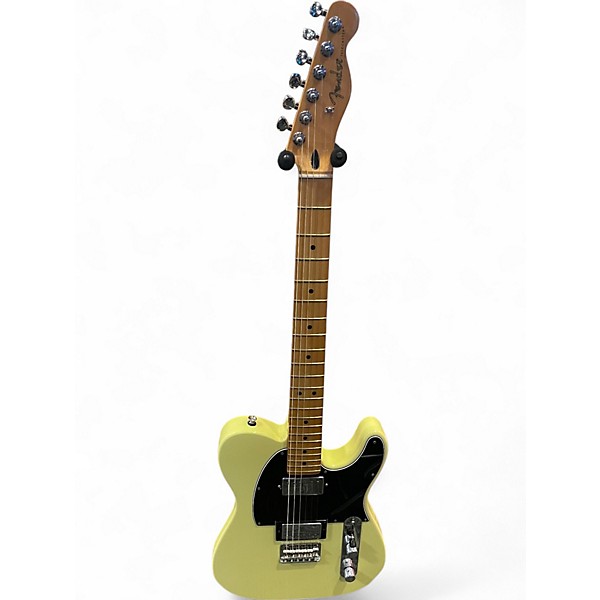Used 2024 Fender PLAYER II TELECASTER HH Hialeah Yellow Solid Body Electric Guitar