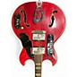 Vintage 1960s Goya Rangemaster Red Hollow Body Electric Guitar