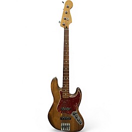 Used Fender Deluxe Jazz Bass Natural Electric Bass Guitar