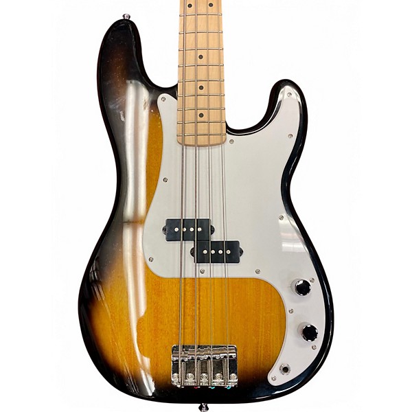Used Squier Precision Bass 2 Color Sunburst Electric Bass Guitar
