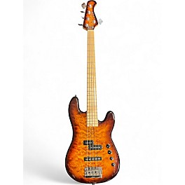 Used Allen Eden Disciple 5 Sunburst Electric Bass Guitar