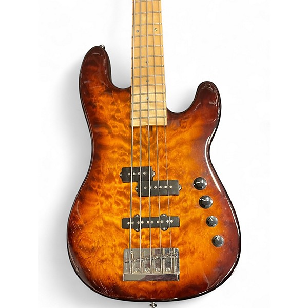 Used Allen Eden Disciple 5 Sunburst Electric Bass Guitar