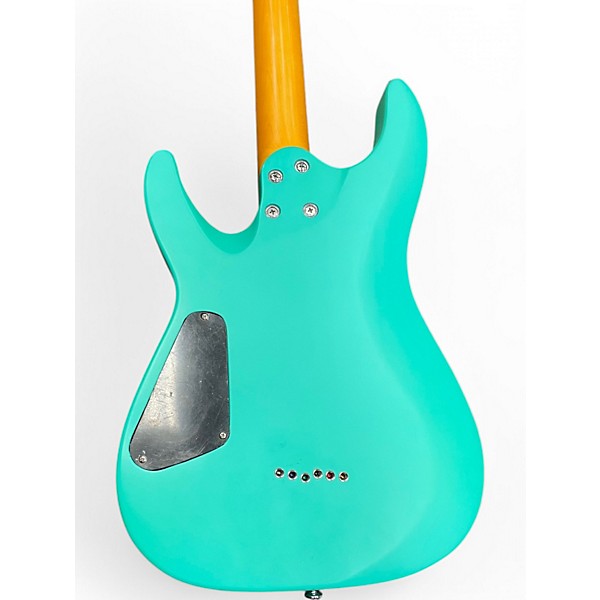 Used Schecter Guitar Research Diamond Series PT Mint Green Solid Body Electric Guitar