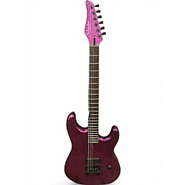 Used Schecter Guitar Research Danskimo-6  Purple Sparkle Solid Body Electric Guitar