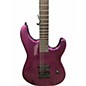 Used Schecter Guitar Research Danskimo-6  Purple Sparkle Solid Body Electric Guitar
