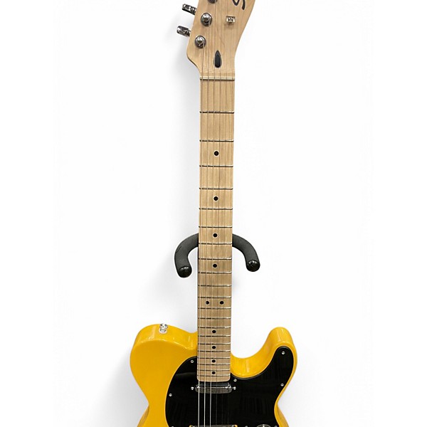 Used Squier Telecaster Yellow Solid Body Electric Guitar