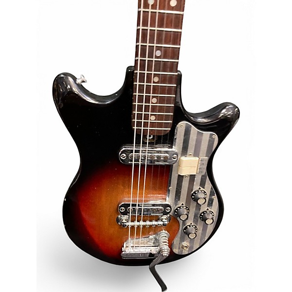 Used Silvertone 1435 3 Color Sunburst Solid Body Electric Guitar