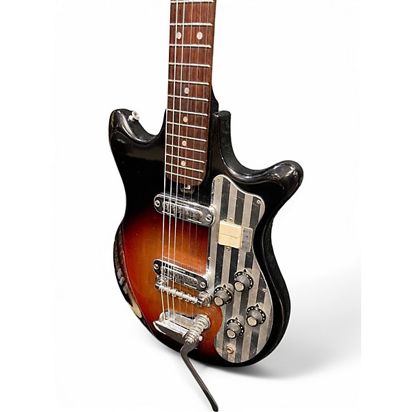 Used Silvertone 1435 3 Color Sunburst Solid Body Electric Guitar