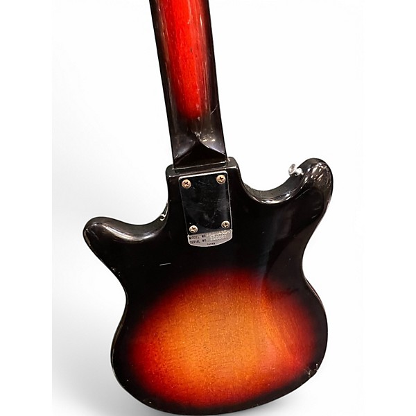 Used Silvertone 1435 3 Color Sunburst Solid Body Electric Guitar