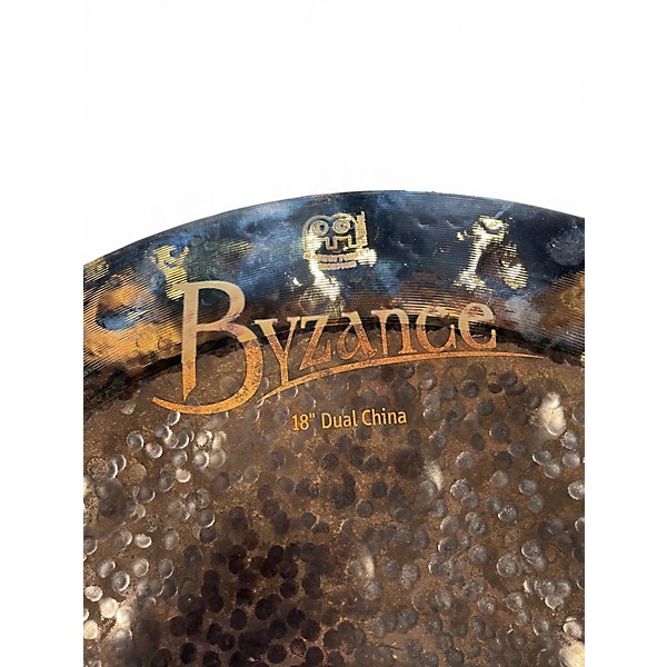 Used MEINL 18in byzance dual china Cymbal