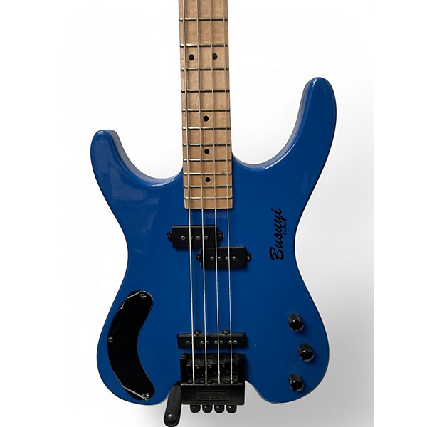 Used Busuyi Double Neck Blue Solid Body Electric Guitar