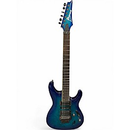 Used Ibanez S670QM Blue Sapphire Solid Body Electric Guitar