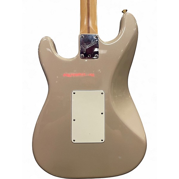 Used 1997 Fender American Deluxe Stratocaster Plus Antique Gold Solid Body Electric Guitar