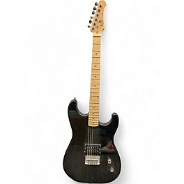 Used Rise by Sawtooth Stratocaster Type Black Solid Body Electric Guitar