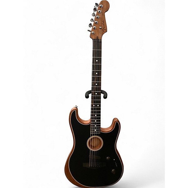 Used Fender American Acoustasonic Stratocaster Black Acoustic Electric Guitar,Specials : American Fashion Style Bags On Sale