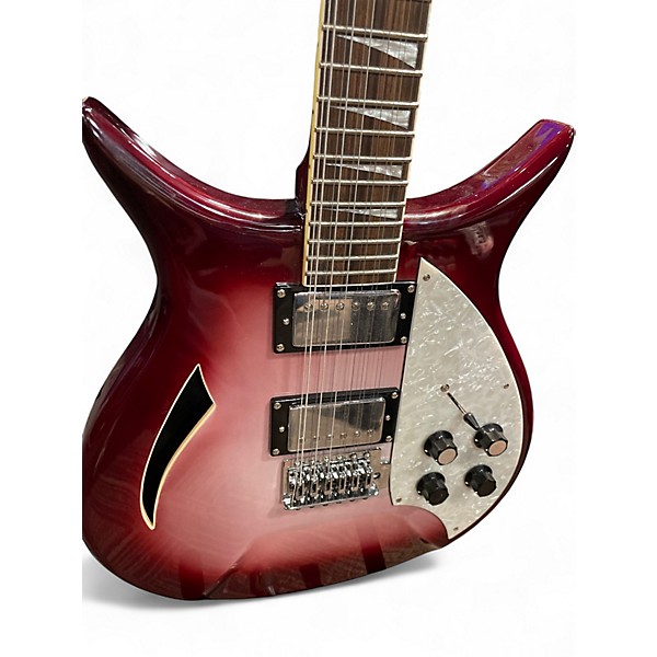 Used Dillion DRK-7112T Red Hollow Body Electric Guitar