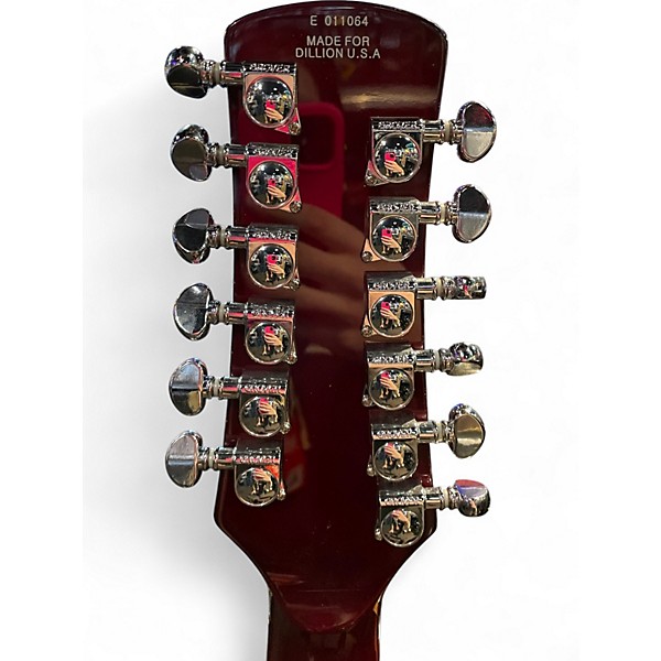 Used Dillion DRK-7112T Red Hollow Body Electric Guitar