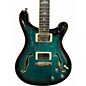 Used PRS SE Hollowbody II Piezo Peacock Blue Hollow Body Electric Guitar