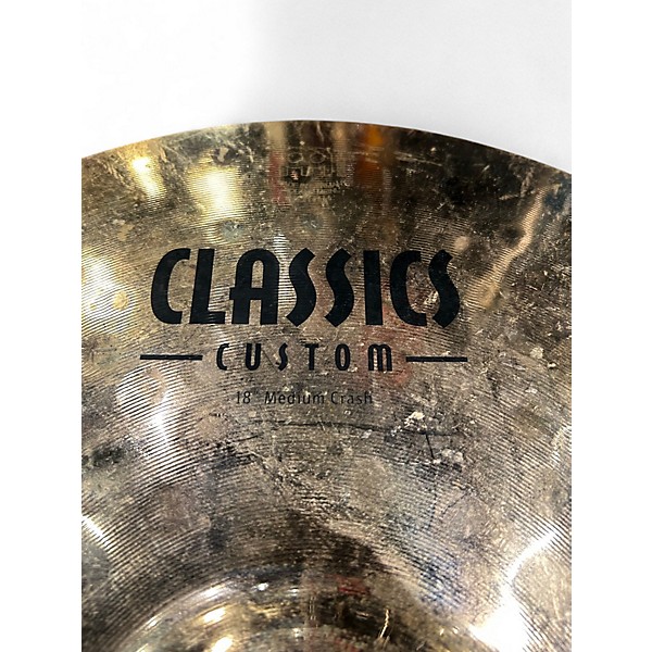 Used MEINL 18in Classic Custom Medium Crash Cymbal
