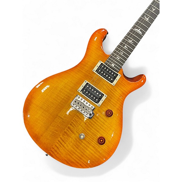Used PRS SE Custom 24 Amber Solid Body Electric Guitar
