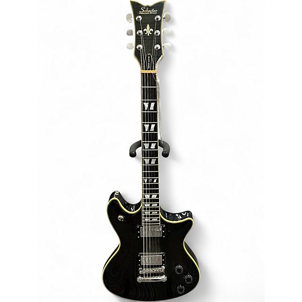 Used Schecter Guitar Research Tempest Custom Trans Black Solid Body Electric Guitar