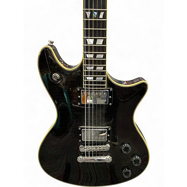 Used Schecter Guitar Research Tempest Custom Trans Black Solid Body Electric Guitar