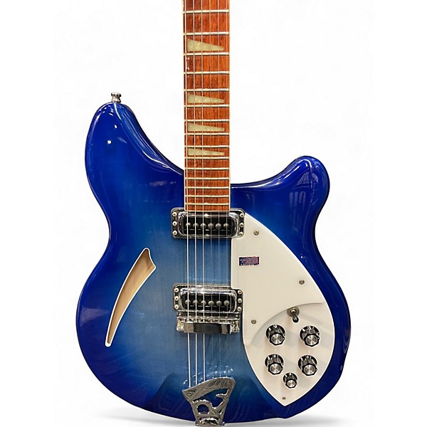 Used 2006 Rickenbacker 360 Blue Burst Hollow Body Electric Guitar