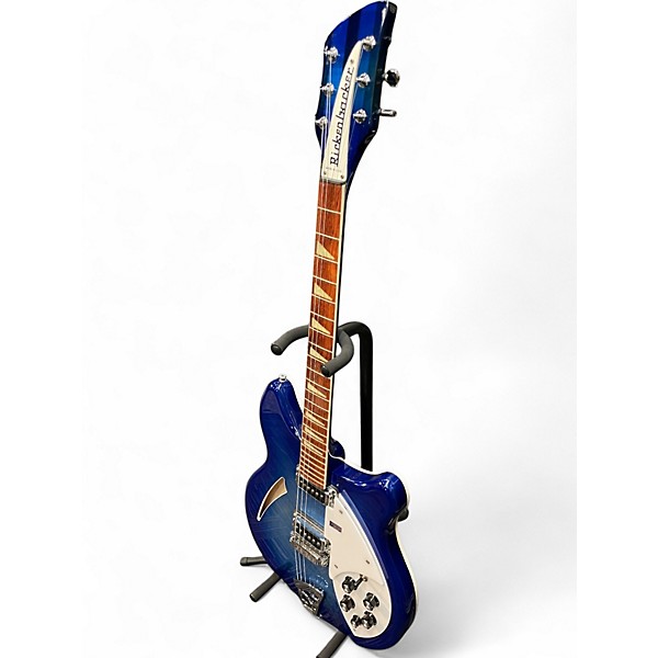 Used 2006 Rickenbacker 360 Blue Burst Hollow Body Electric Guitar