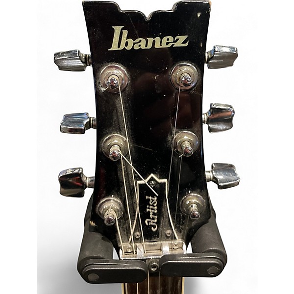 Vintage 1985 Ibanez AM-75 Black Hollow Body Electric Guitar