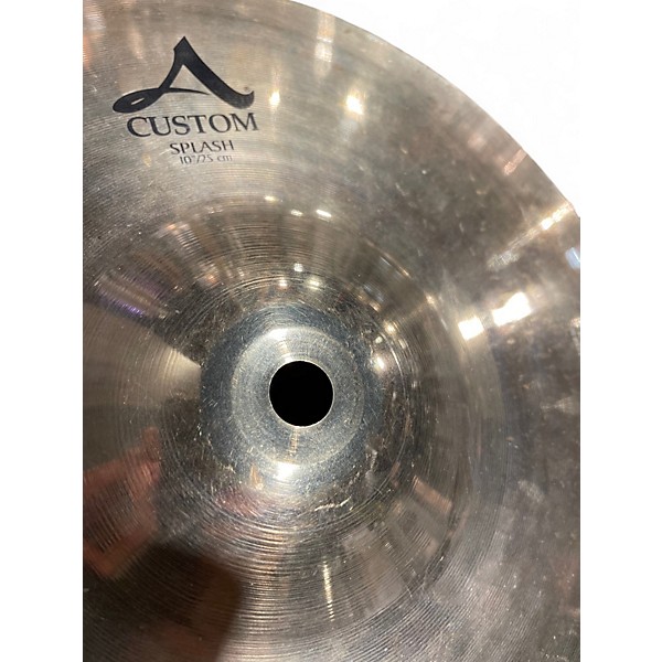 Used Zildjian 10in A Custom Splash Cymbal