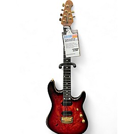 Used Ernie Ball Music Man JASON RICHARDSON CUTLASS RORSCHACH RED Solid Body Electric Guitar