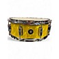 Used Gretsch Drums 14X5.5 Catalina Club Snare Yellow Satin Flame Drum thumbnail