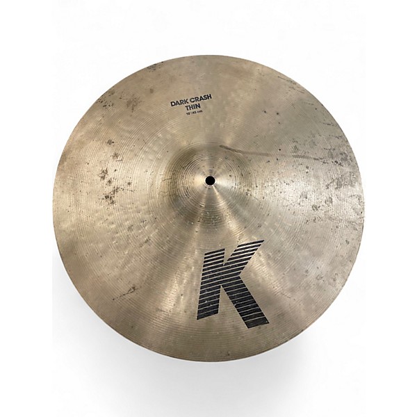 Used Zildjian 18in K Thin Dark Crash Cymbal