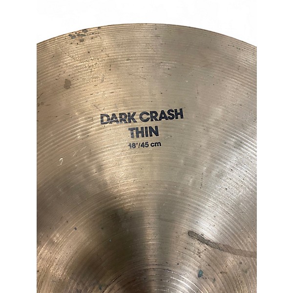 Used Zildjian 18in K Thin Dark Crash Cymbal