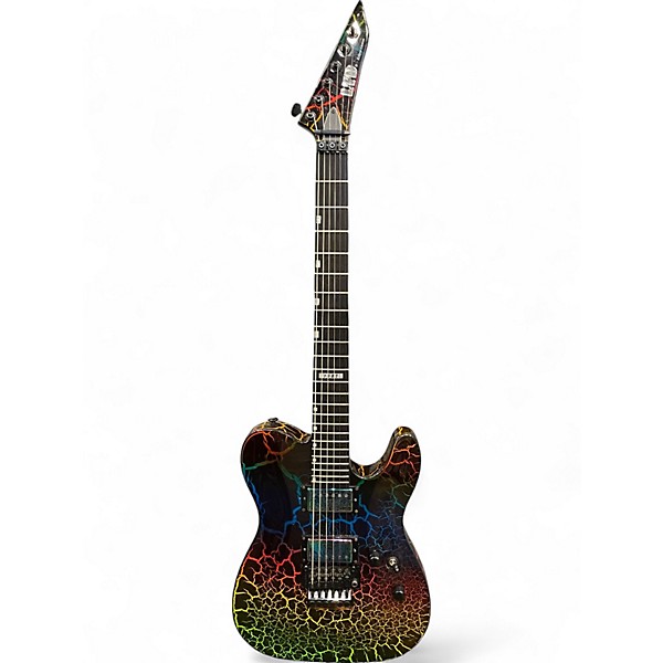 Used ESP LTD Eclipse Custom 87 Rainbow Crackle Solid Body Electric Guitar,All Products : American Fashion Style Bags On Sale