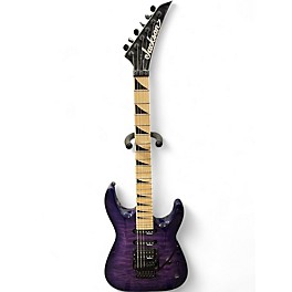 Used Jackson JS34Q Dinky Trans Purple Solid Body Electric Guitar