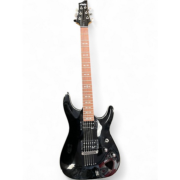 Used Schecter Guitar Research Omen 6 Black Solid Body Electric Guitar