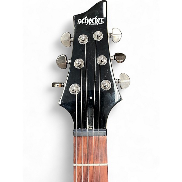 Used Schecter Guitar Research Omen 6 Black Solid Body Electric Guitar