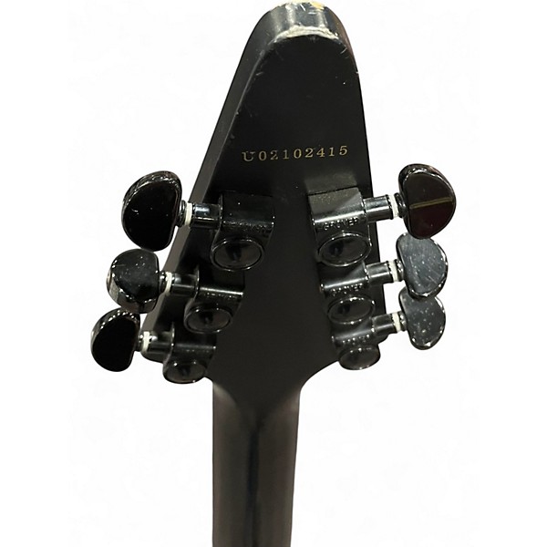 Used Epiphone Gothic V Flat Black Solid Body Electric Guitar