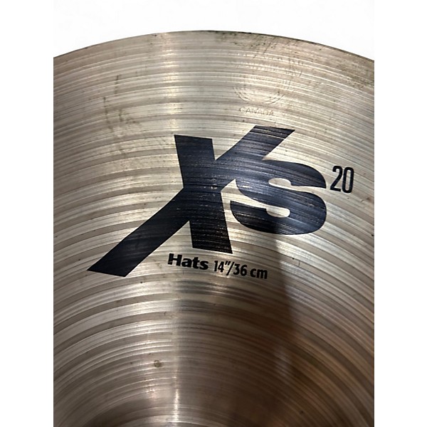 Used SABIAN 14in XS20 Hi Hat Pair Cymbal